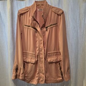 For The Republic Light Pink Utility Jacket NWT Small